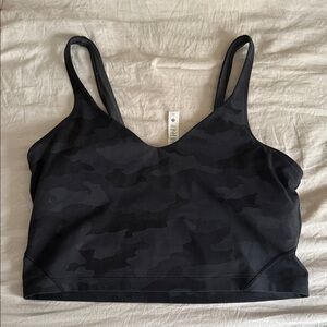 Lululemon Athletica Black Camo Sports Bra